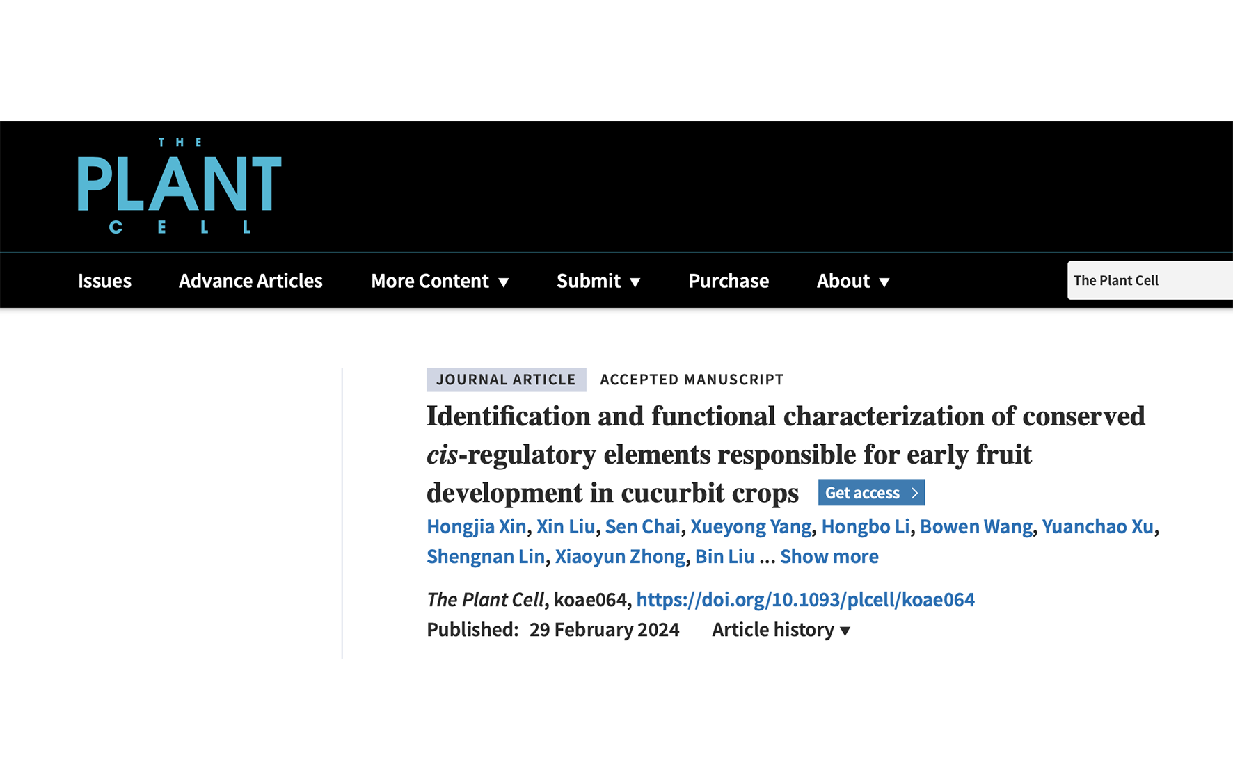 Identification and functional characterization of conserved cis-regulatory elements responsible for early fruit development in cucurbit crops